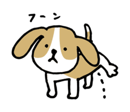 Cute Beagle dog Sticker sticker #9015422