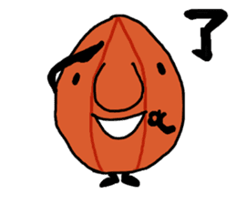 character as almond sticker #9015793