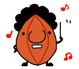 character as almond sticker #9015794