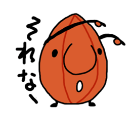 character as almond sticker #9015795