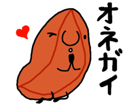 character as almond sticker #9015798