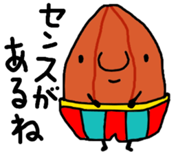 character as almond sticker #9015801