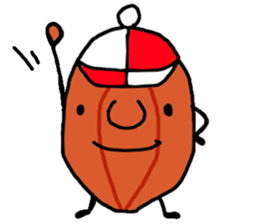 character as almond sticker #9015802