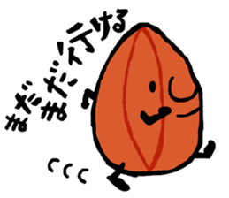 character as almond sticker #9015806