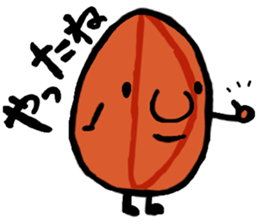 character as almond sticker #9015815