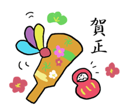 Happy New Year DARUMA sticker #9016014