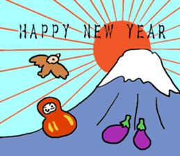 Happy New Year DARUMA sticker #9016018