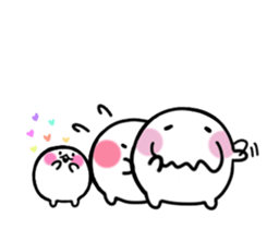 Monochrome Mashimaro4 sticker #9016206