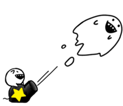 Monochrome Mashimaro4 sticker #9016207