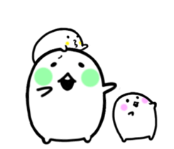 Monochrome Mashimaro4 sticker #9016214