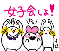 Monochrome Mashimaro4 sticker #9016218