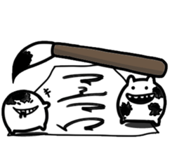 Monochrome Mashimaro4 sticker #9016236