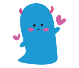 Blue Monster slime ? sticker #9016480