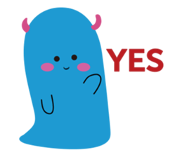 Blue Monster slime ? sticker #9016481