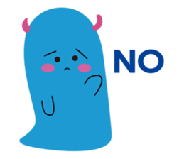 Blue Monster slime ? sticker #9016482