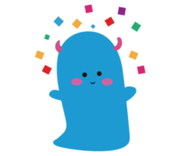 Blue Monster slime ? sticker #9016484