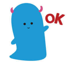 Blue Monster slime ? sticker #9016485