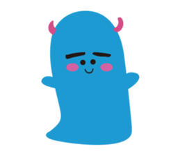 Blue Monster slime ? sticker #9016487