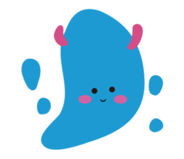 Blue Monster slime ? sticker #9016491