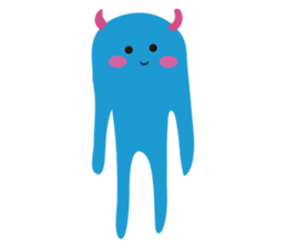 Blue Monster slime ? sticker #9016492