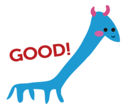 Blue Monster slime ? sticker #9016493