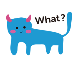 Blue Monster slime ? sticker #9016494