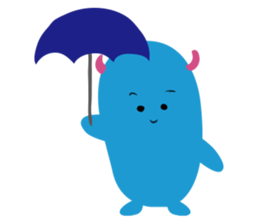Blue Monster slime ? sticker #9016496
