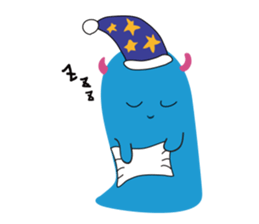 Blue Monster slime ? sticker #9016499