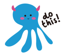 Blue Monster slime ? sticker #9016501