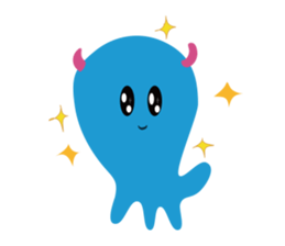 Blue Monster slime ? sticker #9016502