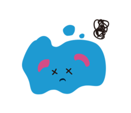 Blue Monster slime ? sticker #9016504
