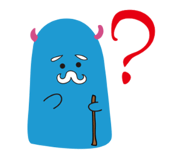 Blue Monster slime ? sticker #9016506
