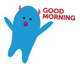 Blue Monster slime ? sticker #9016508