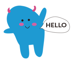 Blue Monster slime ? sticker #9016509