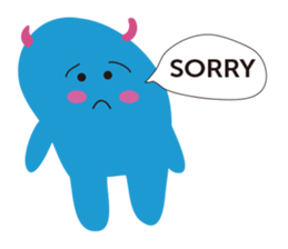 Blue Monster slime ? sticker #9016510