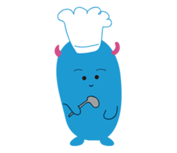 Blue Monster slime ? sticker #9016511