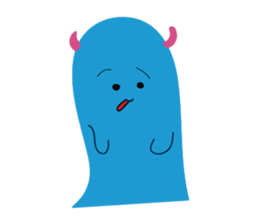 Blue Monster slime ? sticker #9016512