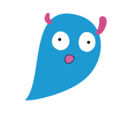 Blue Monster slime ? sticker #9016513