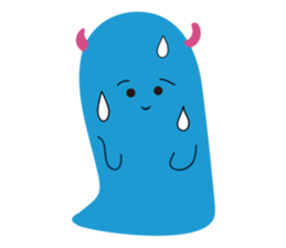 Blue Monster slime ? sticker #9016519