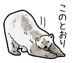 Watercolor bear sticker sticker #9016703