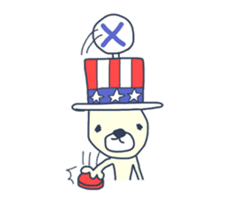 Bilingual Bear from Japan sticker #9016761