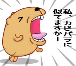Kyapibara 4 sticker #9017042