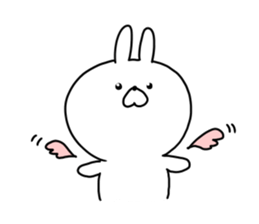 The smile of rabbit 4 sticker #9018204