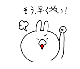 The smile of rabbit 4 sticker #9018223