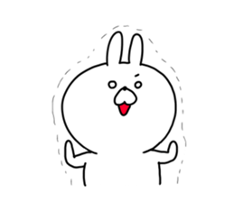 The smile of rabbit 4 sticker #9018234