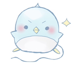 Pink Rabbit and Blue Penguin sticker #9018288