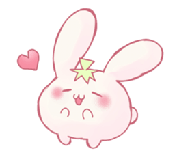 Pink Rabbit and Blue Penguin sticker #9018289