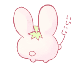 Pink Rabbit and Blue Penguin sticker #9018290