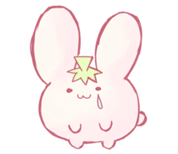 Pink Rabbit and Blue Penguin sticker #9018291