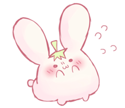 Pink Rabbit and Blue Penguin sticker #9018292